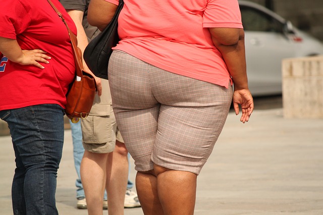 žena s obezitou